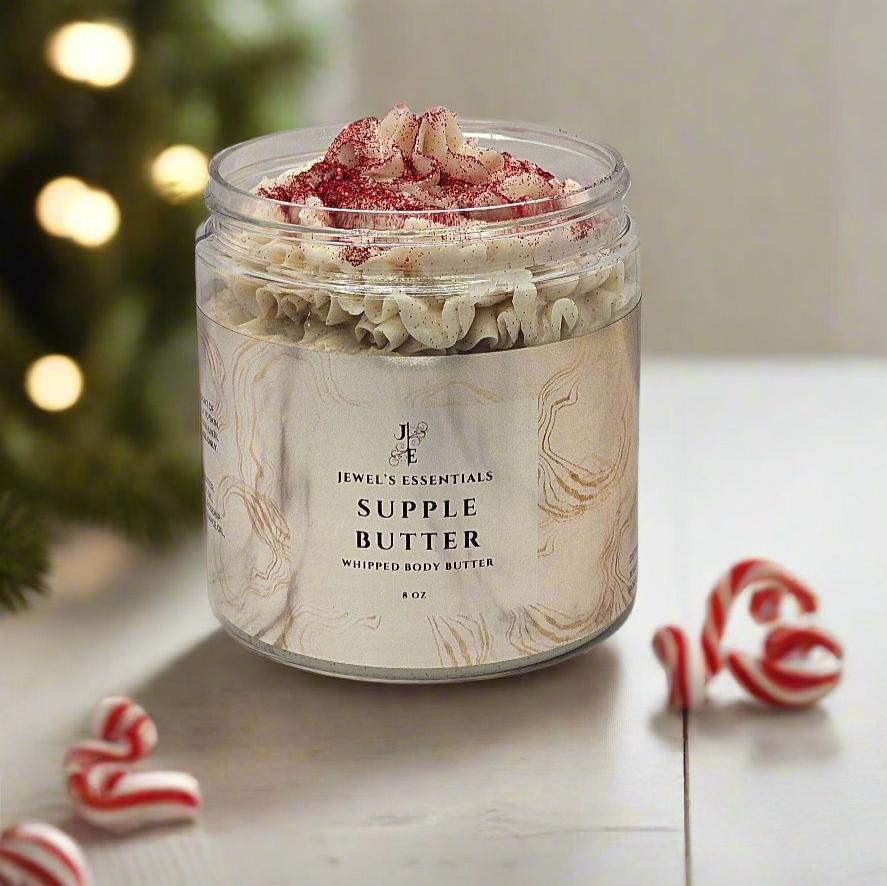 Peppermint Candy Cane Whipped Body Butter