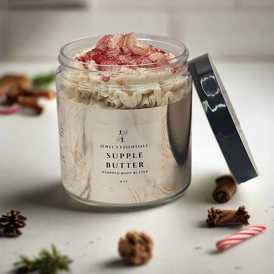 Peppermint Candy Cane Whipped Body Butter